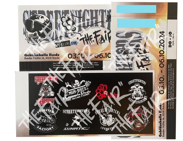 Tagesticket & Bekleidung (Bundle) Sonntag, 06.10.2024 STREETFIGHTERS - THE fair